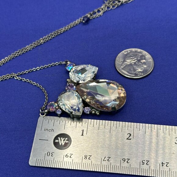 Sorrelli Large Faceted Crystal Necklace - Picture 6 of 10